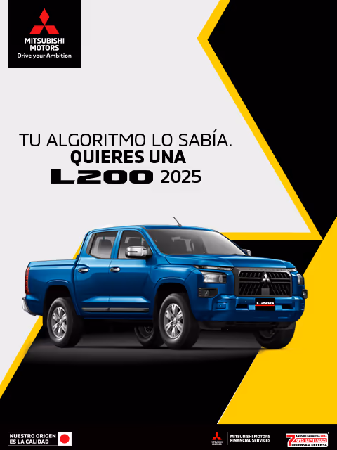 Estrena una Mitsubishi L200 2025 con tasa desde 9.9%(1) + 1 año de Seguro Gratis(2) + 0% Comisión por Apertura(3) solo con Mitsubishi Motors Financial Services.