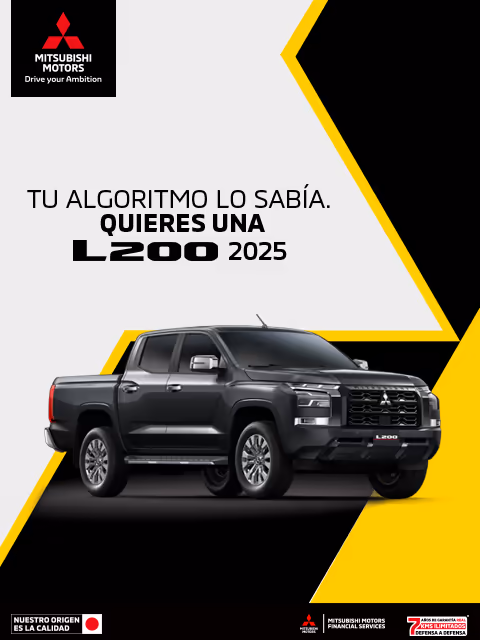 Estrena una Mitsubishi L200 GLX TM 4x4 DSL 2025 con tasa desde 9.9%(1) + 1 año de Seguro Gratis(2) + 0% Comisión por Apertura(3) solo con Mitsubishi Motors Financial Services.
