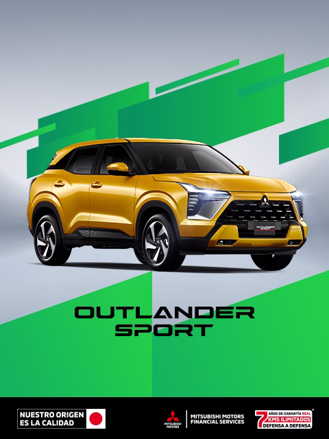 Estrena una Mitsubishi Outlander Sport SE PLUS 2026 con un Bono al enganche de $38,000.00 M.N.(1) + Bono a tasa de $26,000.00 M.N.(2) solo con Mitsubishi Motors Financial Services.