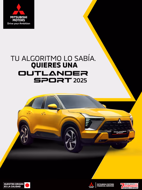 Estrena una Mitsubishi Outlander Sport 2025 con tasa desde 4.9%(1) ó tasa desde 9.9% (2) + 1 año de Seguro Gratis(3) + 0% Comisión por Apertura(4) solo con Mitsubishi Motors Financial Services.